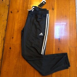 ADIDAS tapered track pants w/ankle zippers NWT L